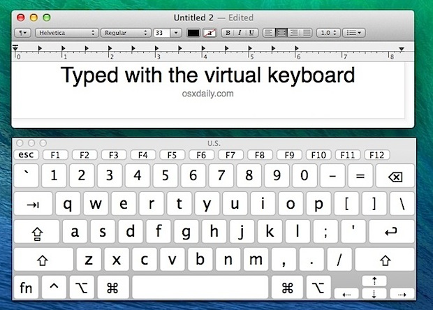 virtual keyboard mac